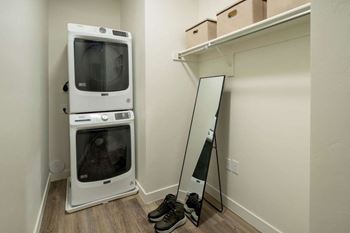 Front load washer and dryer in all homes